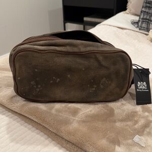 Juicy Couture Brown Canvas Toiletry Bag